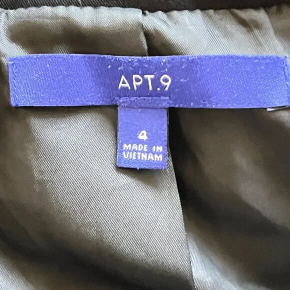 Apt 9 Women's Black Tie, Double Button, Single Breast, Blazer Jacket Size 4 - Picture 5 of 9